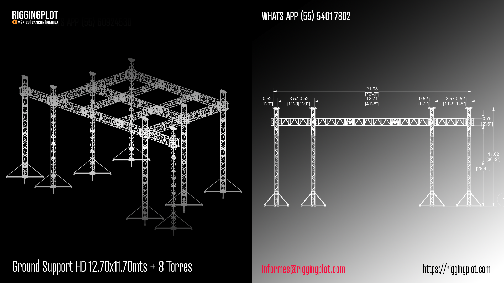 ficha técnica ground support hd riggingplot MÉRIDA